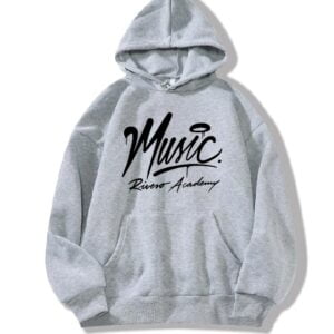 Sudadera gris con capucha